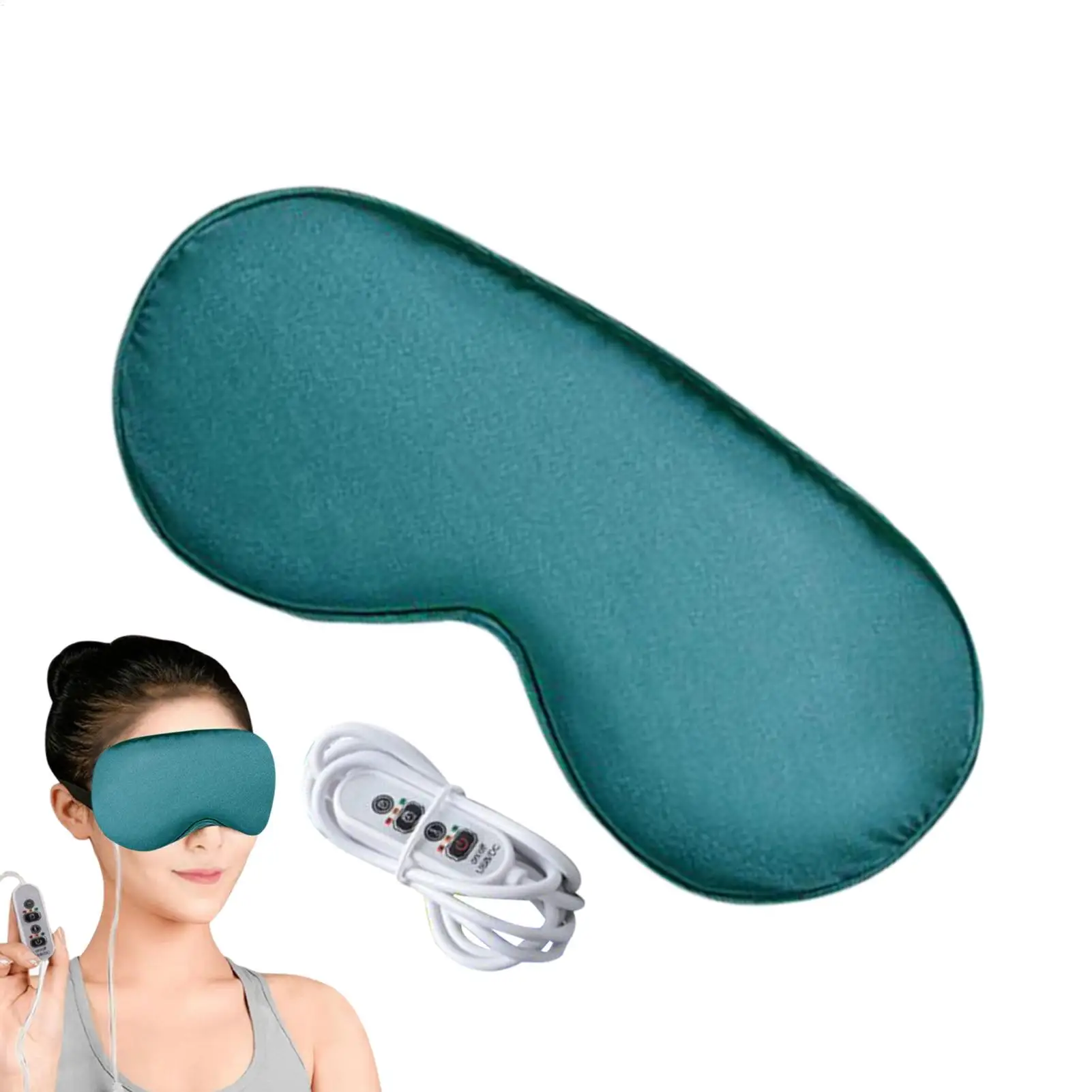 Temperature Control Heating Steam Eye Mask 3D Heat Therapy Eye Mask Heated Hot Steam Compress Eyes Cover Sleep Mask