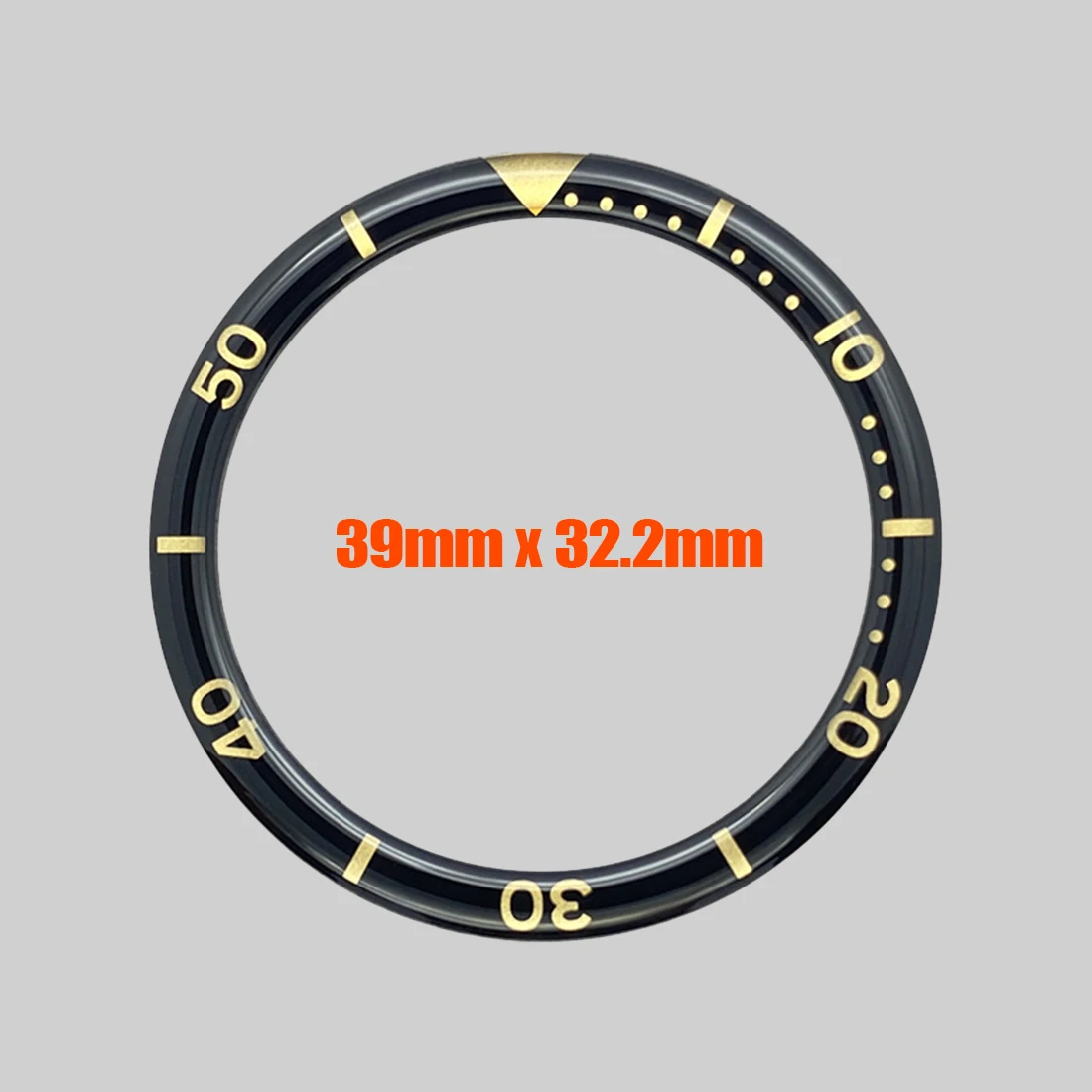 Customized 39X32.2mm Resin Bezel Insert Turtle Bezel Ring Fit for 6105 6309 Turtle Watch Case NH35 NH36 Watch Bezel Ring