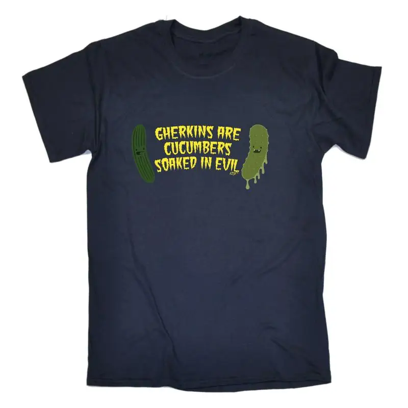 

Gherkins Are Cucumbers Evil Mens Funny Novelty T Shirt
