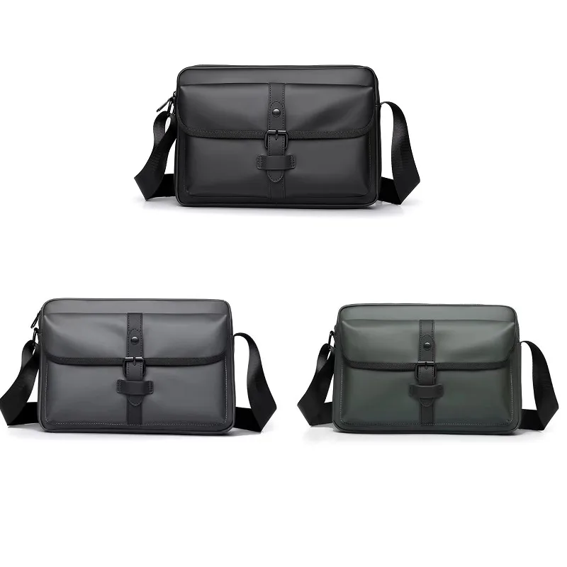 Unisex crossbody bag men women featuring a suspender waist bags classic black