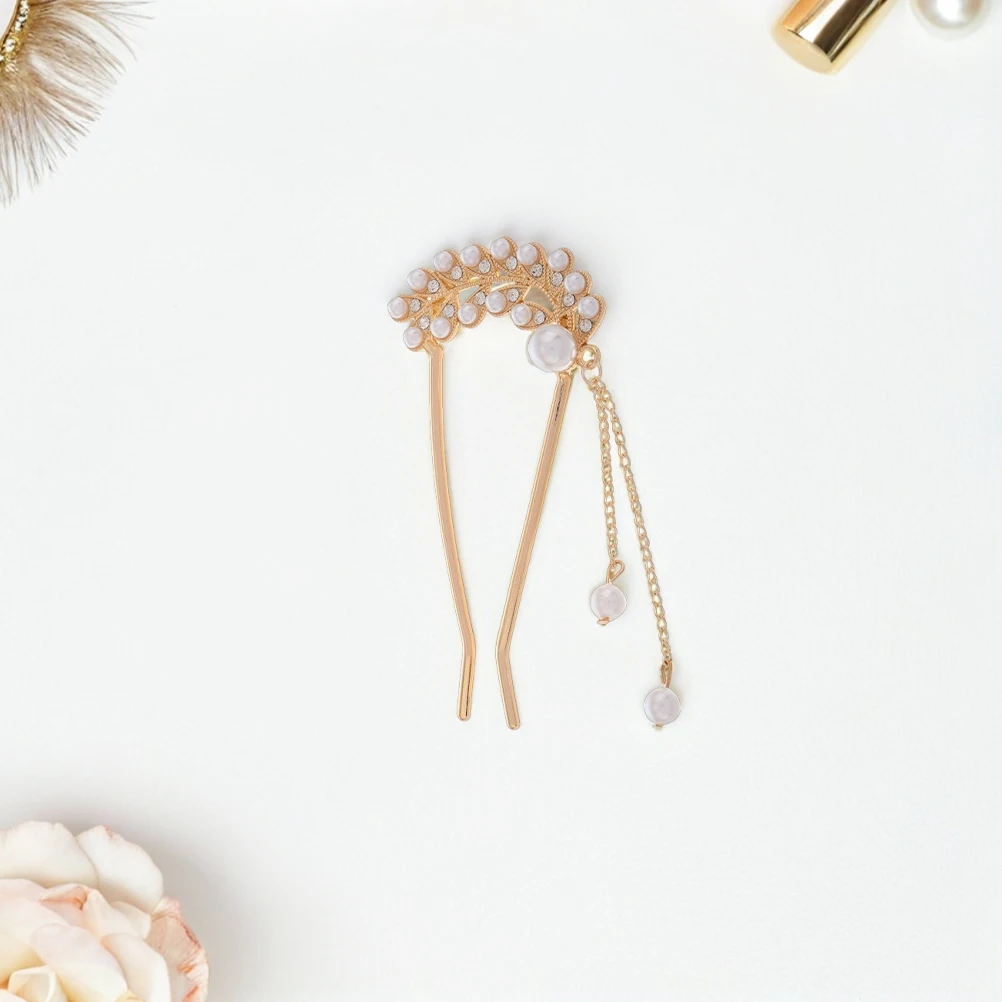 

2 Pcs Hairpin Bobby Pins for Women Decorative Forks Alloy Chinese Chopstick Miss