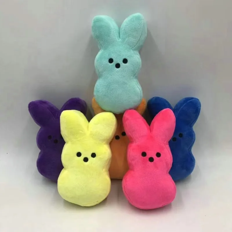 

New 15cm Peep Bunny Plush Toys Animal Star Carrot Rabbit Doll Room Desktop Sofa Decor Easter Bunny Soft Pillow Gifts For Kid