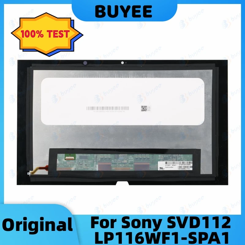 11.6 pollici per Sony SVD112 per Sony Vaio Duo 112 LCD LED Screen Display Panel Assembly LP116WF1 SPA1 Laptop Lcd 1920 x1080