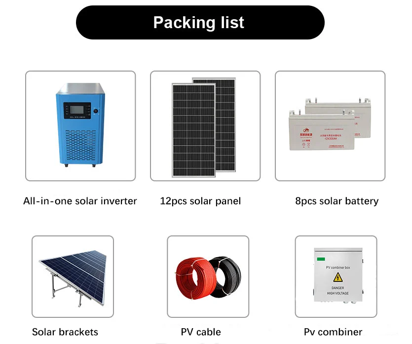 Reliable Home Power Supply Solar Energy Solutions PV Panels Solar Cells Inverters Generators-Complete Stackable System