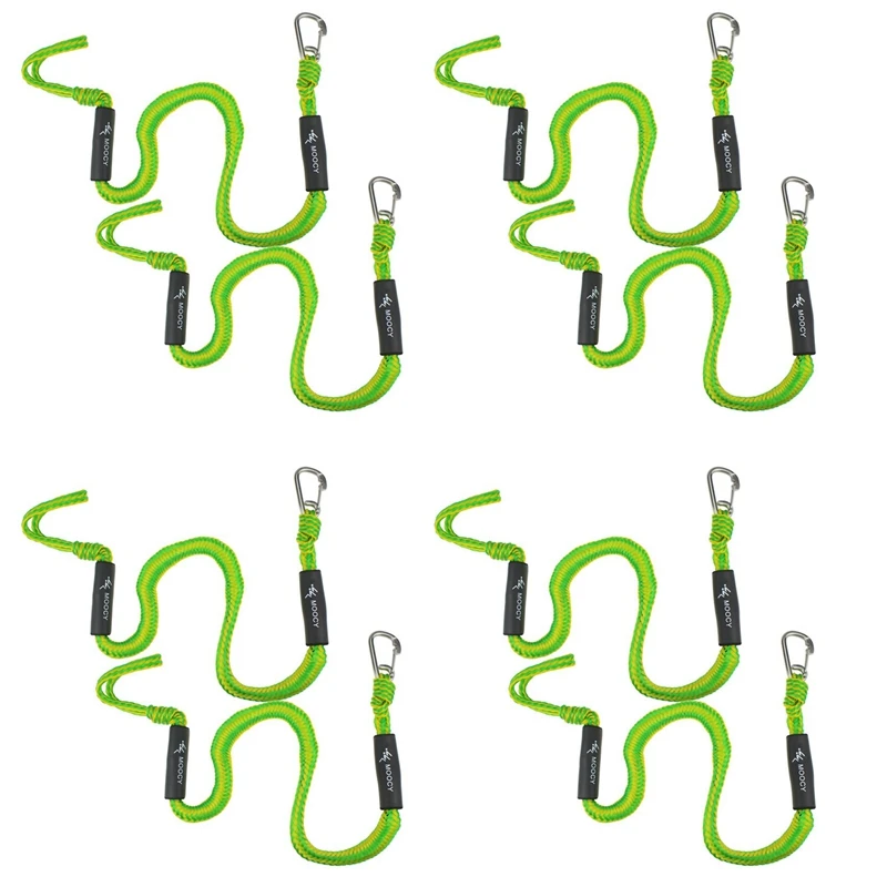 

Moocy 8-Pack Boat Bungee Dock Line With Hook Mooring Rope For Boats Pontoon Jet Ski Seadoo Waverunner Kayak