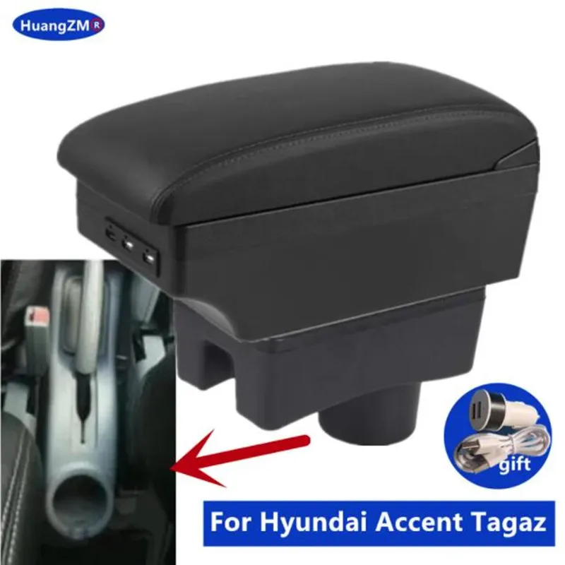 Auto Armlehne Für Hyundai Accent Tagaz Armlehne box Für Hyundai Accent Lagerung box Gewidmet Retrofit teile Innen Auto Zubehör