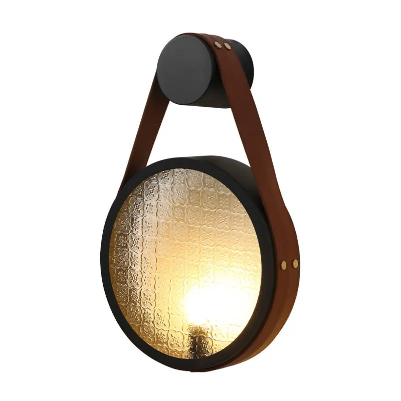 

Vintage Belt Wall Lamp With Retro Atmosphere And Warm Patterns, Bedroom Headboard, Foyer, Hallway Lighting Fixtures