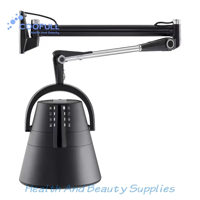 Coofull Wall-mounted Barbershop Oil Hair Steamer Hood Dryer 800W Adjustment Hair Styling Tool for Beauty Salons