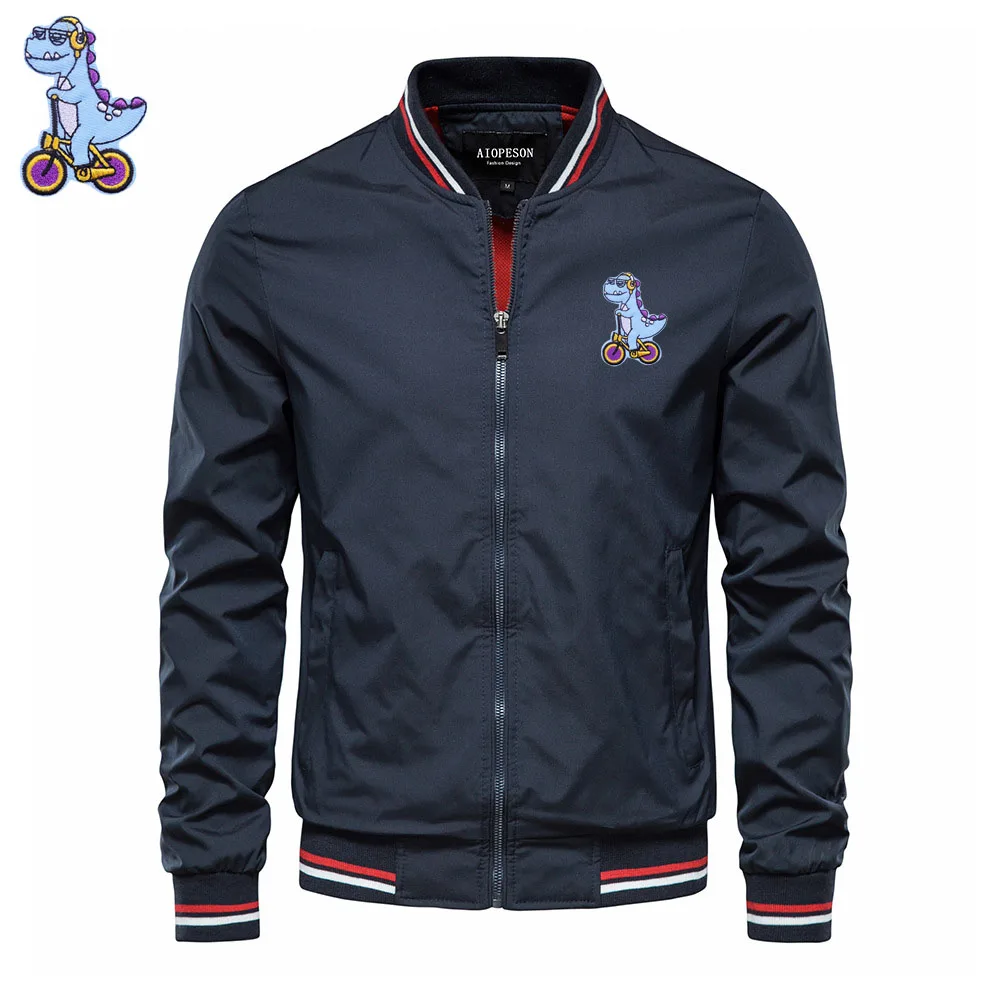 New Men's baseball jacket Outdoor sports jacket Dinosaur Embroidery fashion hip hop men's jacket jacket for men's clothing