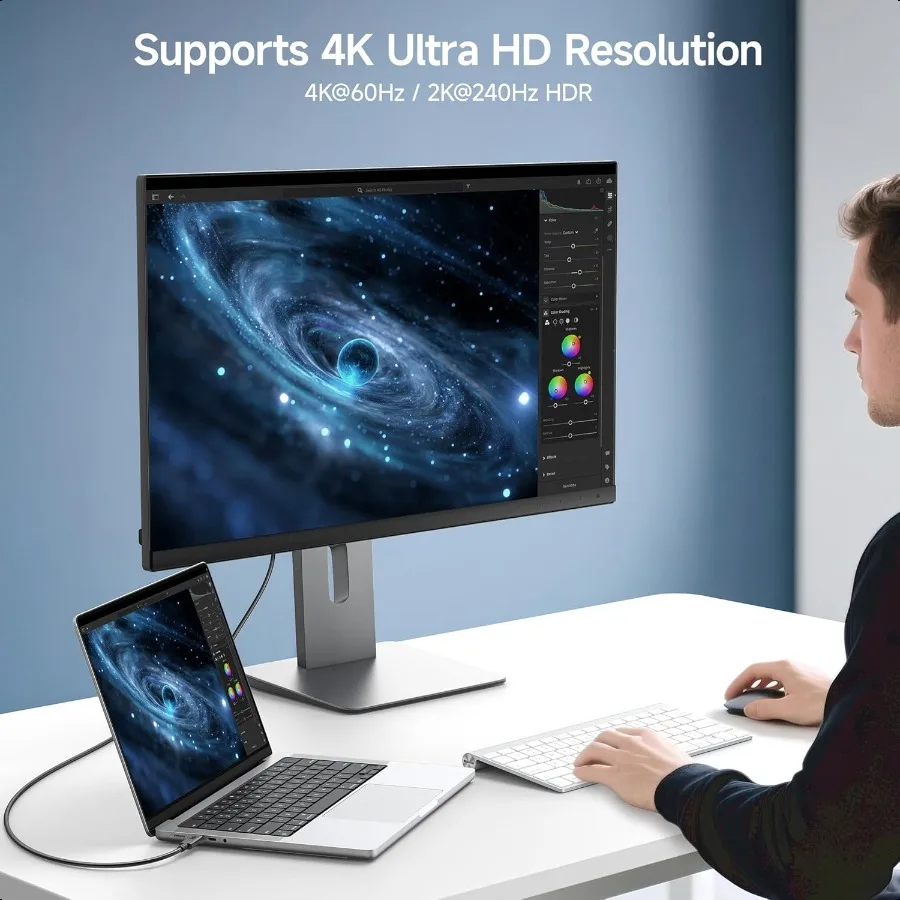 كابلات المهمات [معتمدة من USBBIF] كابل USB C بسرعة 10 جيجابت في الثانية، منافذ 3.3 قدم 1 متر تصل إلى [4K@60 هرتز فيديو 100 وات شحن 10 جيجابت في الثانية لنقل البيانات