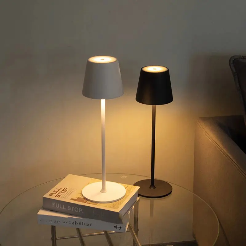 Scalable Retro LED Lamp Touch Three-Color Temperature USB Rechargeable Decorative Table Lamp for Bar Restaurant Bedroom Living R
