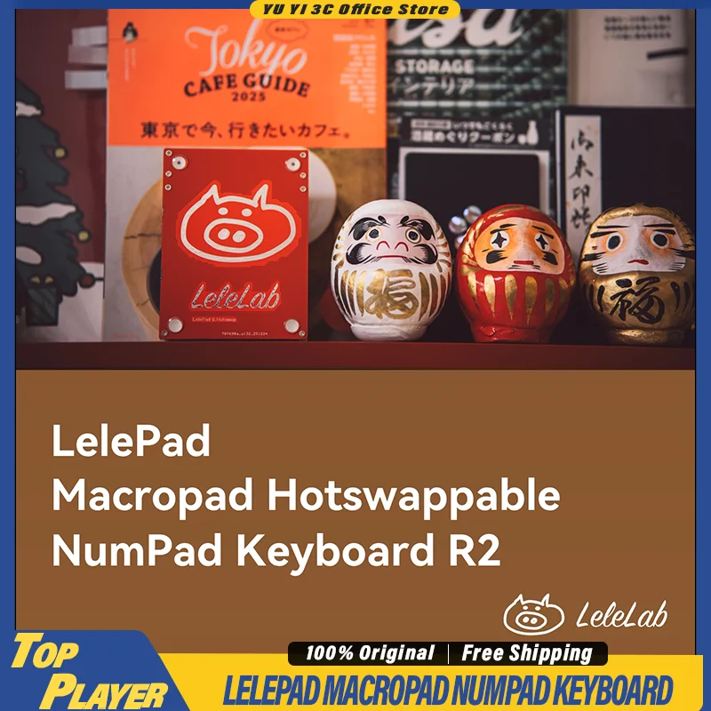 

LelePad Upgraded R2 Hot Swappable DIY Numeric Keypad Cute Pig Design Calculator Type C Wired Mini Keypad For Office Work Gaming