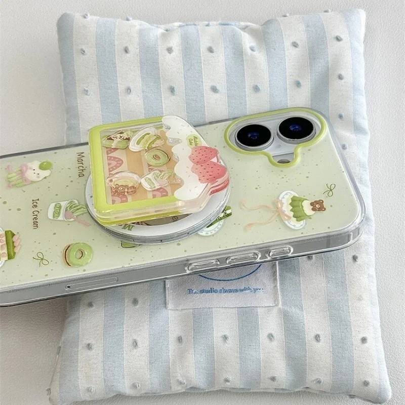 

Милый торт Magsafe Griptok, держатель для телефона, кольцевой держатель, подходит для iPhone, Samsung, поддержка девочек