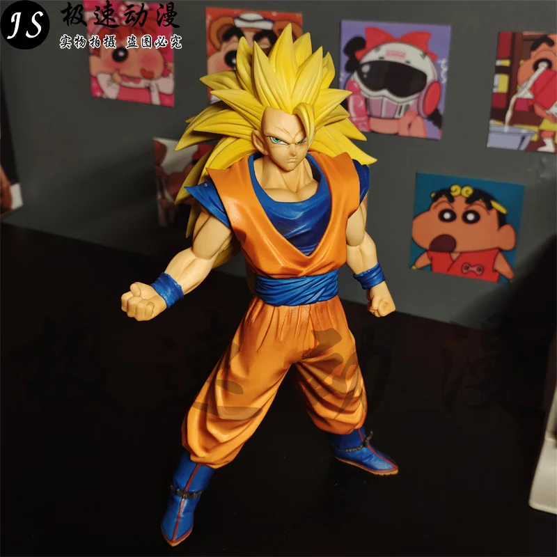 

Anime Dragon Ball Z Figure Ssj3 Goku Figure 27cm Pvc Super Saiyan Statue 3 Gokou Collectible Model Toys Gifts