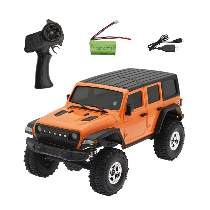 Aoxing Ax8560 1/18 coche de escalada Wrangler a escala completa coche de Control remoto juguete para niños regalos de cumpleaños juguete