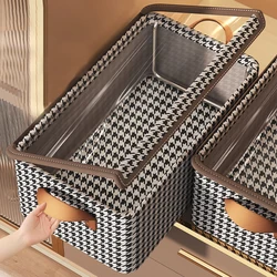 Clothes Storage Box with Lid Steel Frame Load-bearing Not Deformed Large-capacity Foldable Storage Box Dust Pants Storage Basket