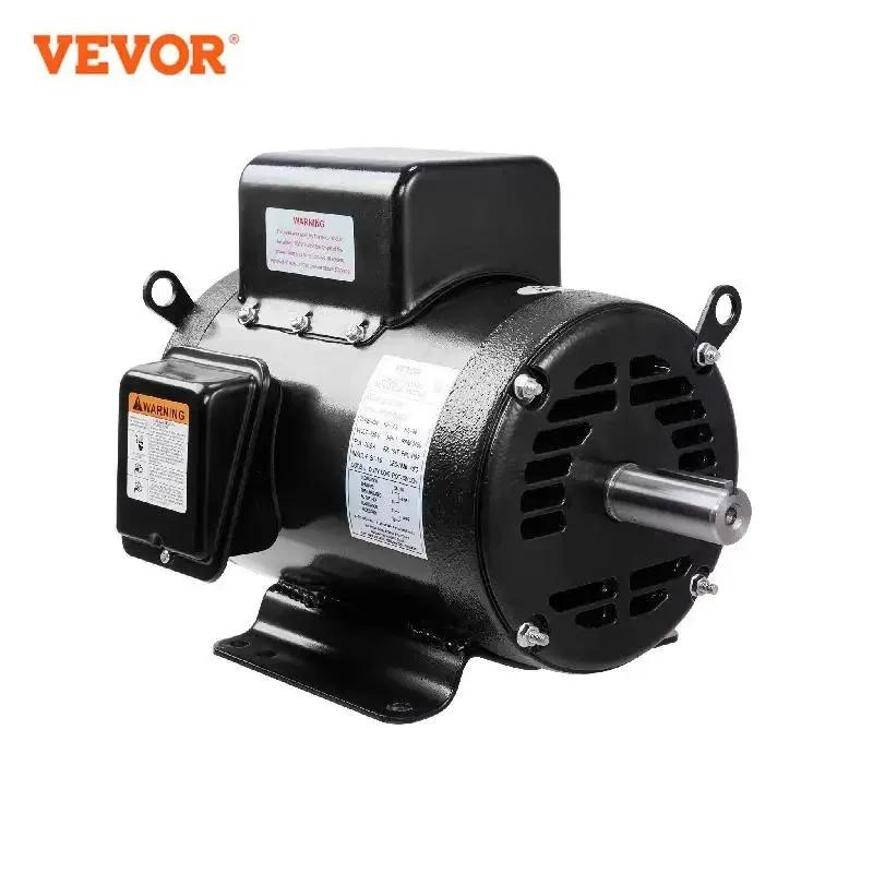 

VEVOR 7.5HP Air Compressor Electric Motor 230V Rated Speed 3450RPM Single Phase CW/CCW Rotation for Air Compressors Water Pumps