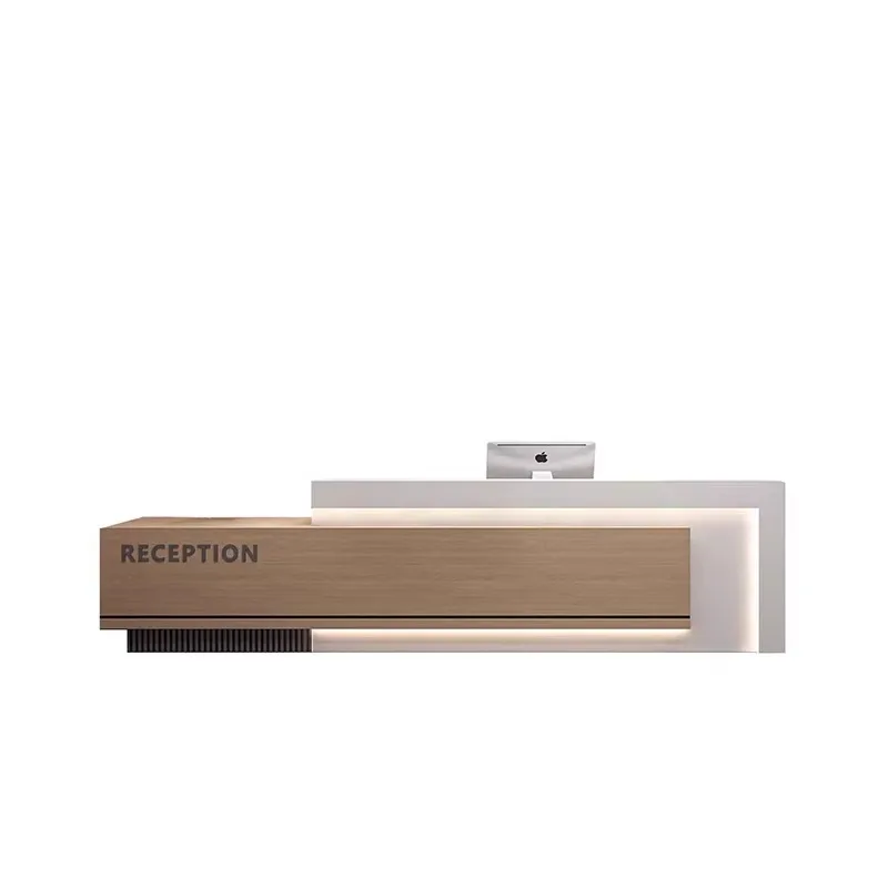 

Company front desk, hotel lobby reception counter, clubhouse simple modern paint bar