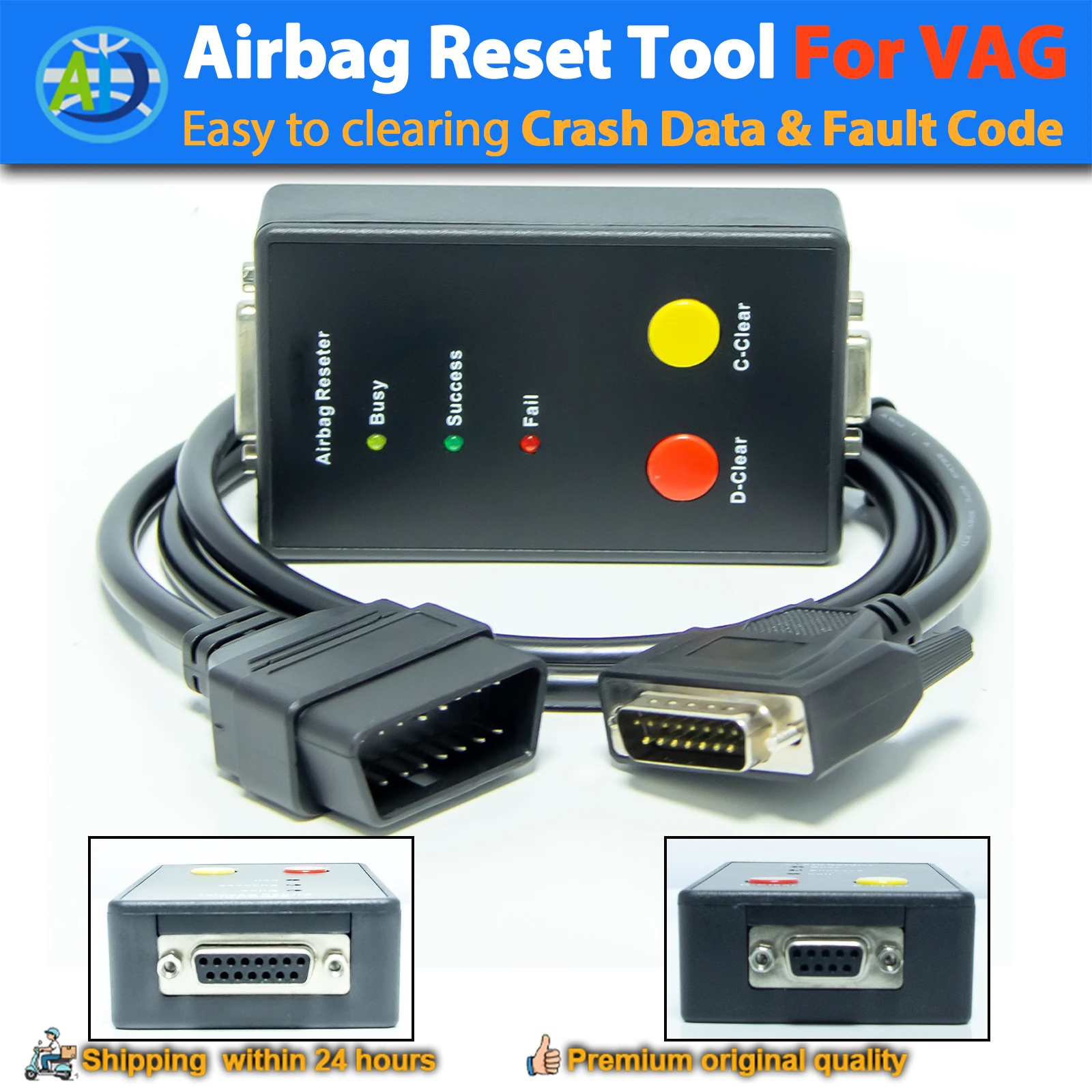 Airbag Crash Data Reset Tool For VAG Automotive Airbag Fault Code Scan Tool Airbag Sensor Collision Data Reset Tool For VW/Au-di