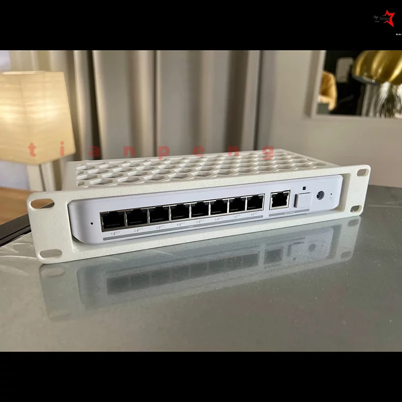WYORESY For UniFi (USW-Flex-2.5G-8-PoE) Switch Dual 10 /19 Inch Server Rack Mount Bracket Network Cabinet Storage