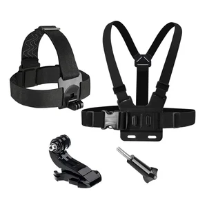 Chest Head Strap Belt For GoPro Hero 13 12 11 10 9 8 7 Dji Action 5 Pro 4 Camera Insta360 X5 X4 Accessories With J-hook Mount