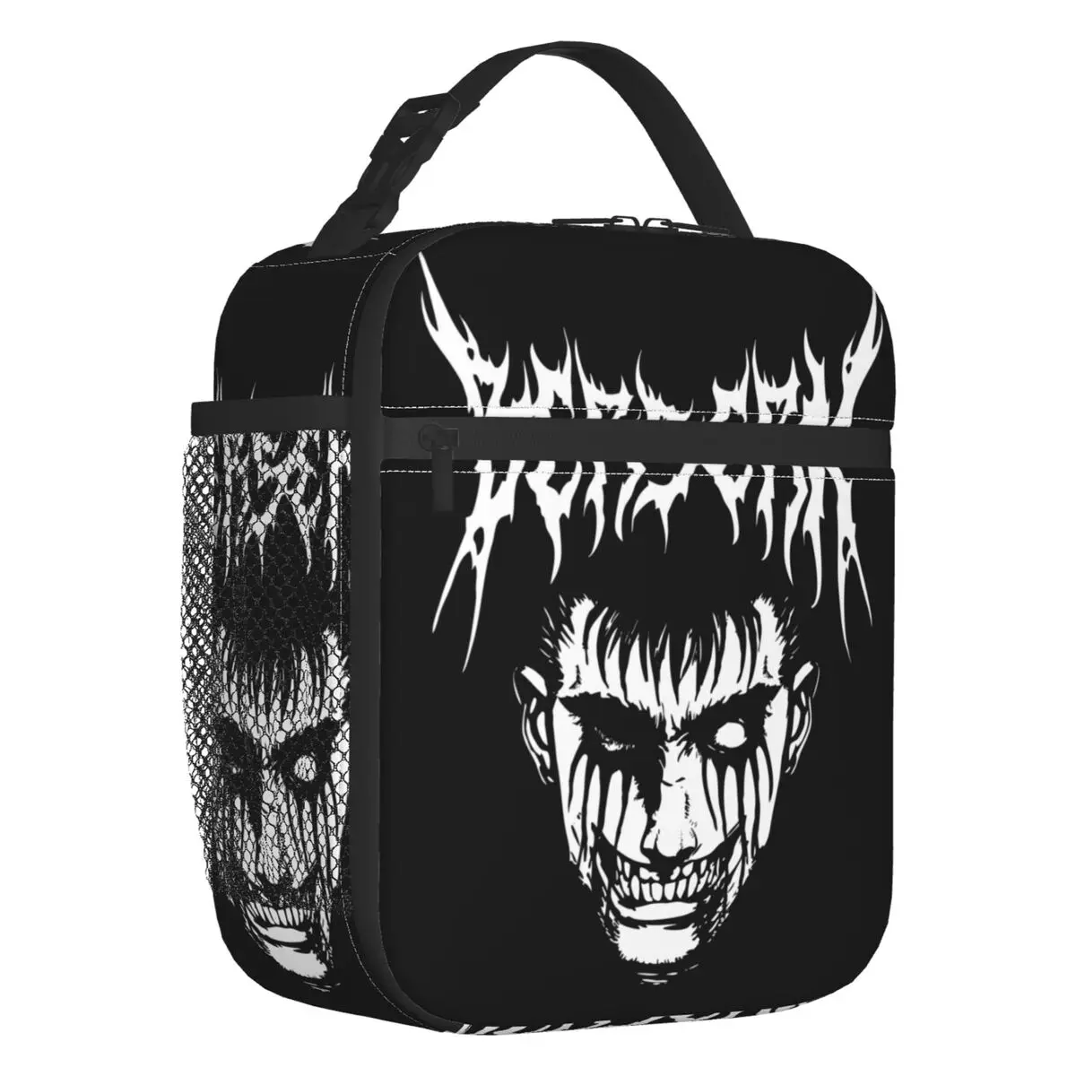 Harajuku Berserk Guts Insulated Lunch Bags Japanese Anime Manga Portable Cooler Thermal Food Lunch Box Outdoor Camping Travel