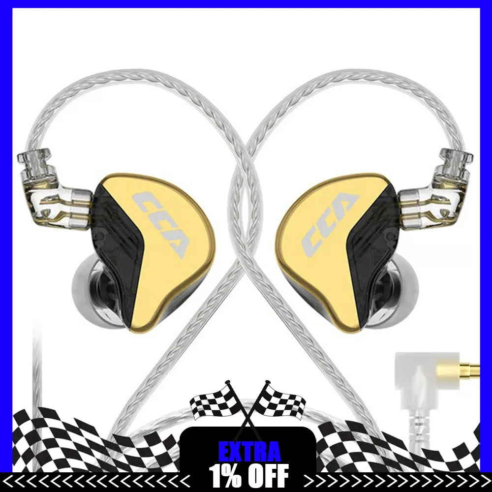 CCA CRA Wired Headphones 3.8 Micron Ultra Thin Diaphragm Esports Headset Triple Frequency Equalization Light Weight For Gifts