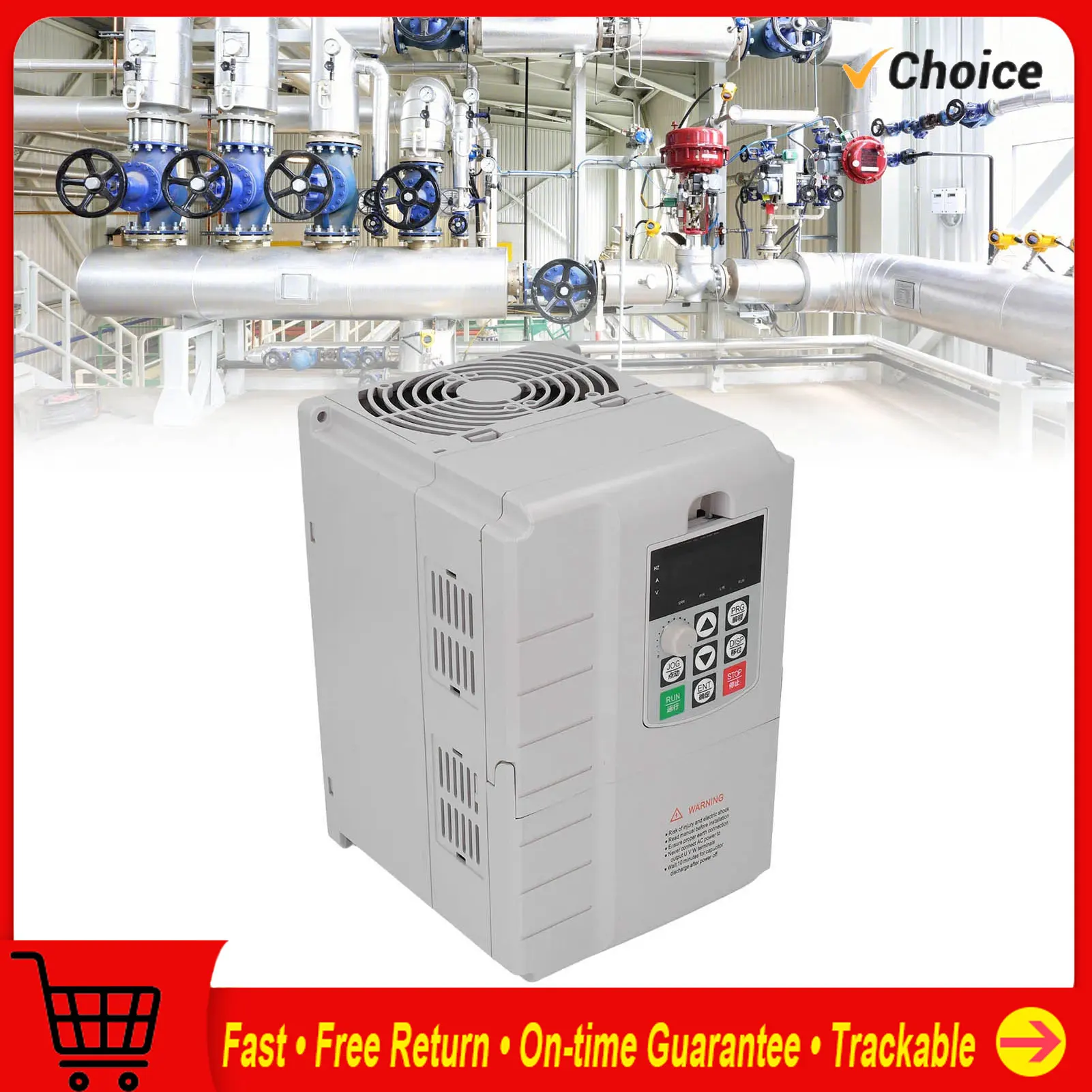 

Motor Speed Controller Variable Frequency Drive VFD Single to 3 Phase 220V to 380V Governor 4KW 6HP AC 20A Power Tools