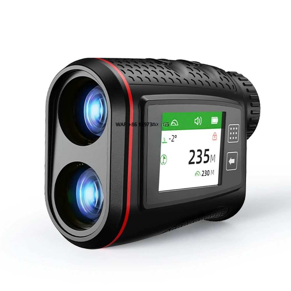 Golf  Rangefinder 1000m Golf Flagpole Lock, Slope Mode, Magnetic USB Rechargeable, External Screen, Voice Broadcast view 2