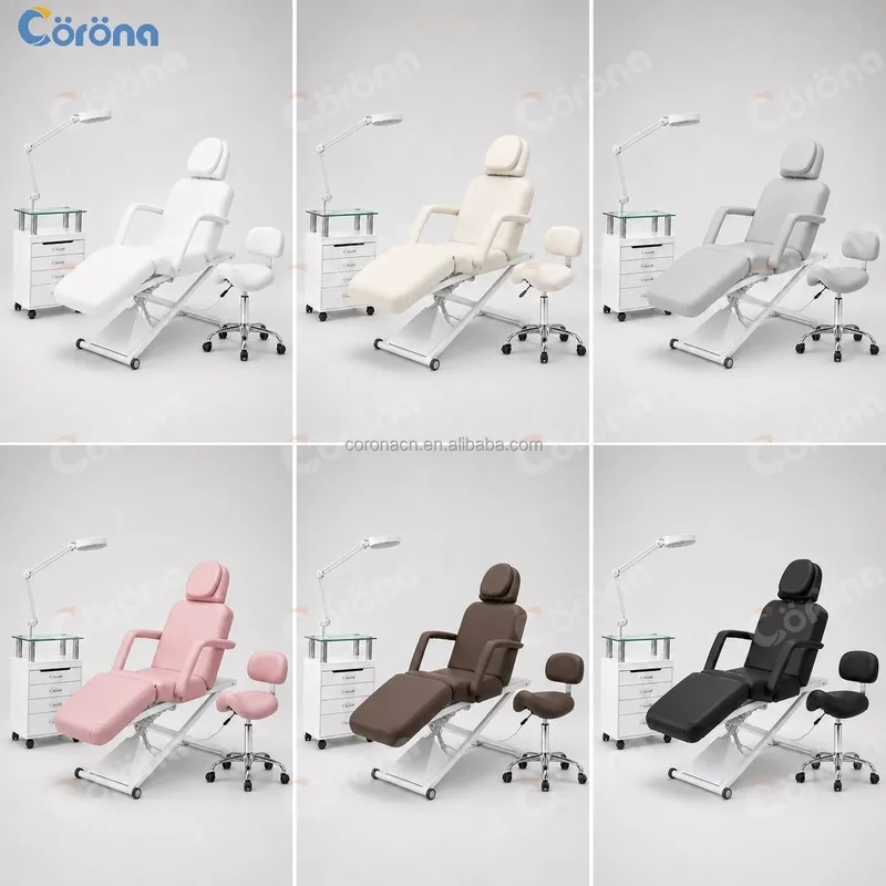 Professional 3 Motor Electric Esthetician Bed Adjustable Facial Treatment Bed for Beauty Salon