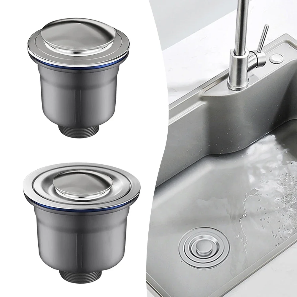 

Долговечный сливной клапан для раковины с кнопкой, комплект фитингов, нейтрализующий запах, заглушка для слива, аксессуары для смесителя умывальника