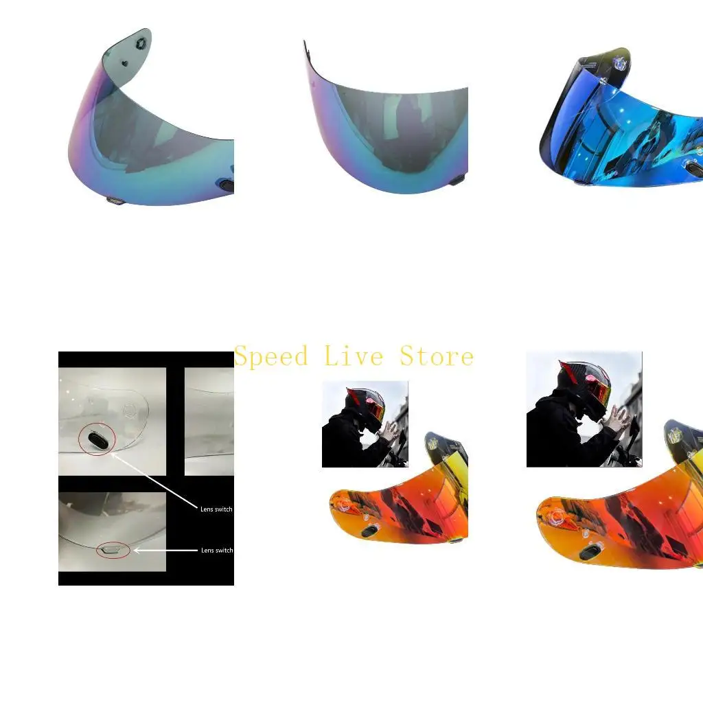 

547C Helmet Visor Face Shield Street Motorcycle Helmet Accessories for HJC CL-16 CL-17 CS-15 CS-R1 CS-R2 CS-15