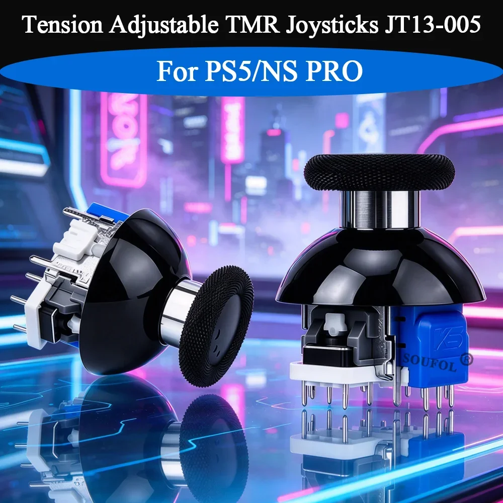 1/2/10/20/30PCS JT13-005 Tension Adjustable TMR Joysticks Anti-Drift 3D Analog ThumbStick For PS5/NS PRO Accessories Repair Part