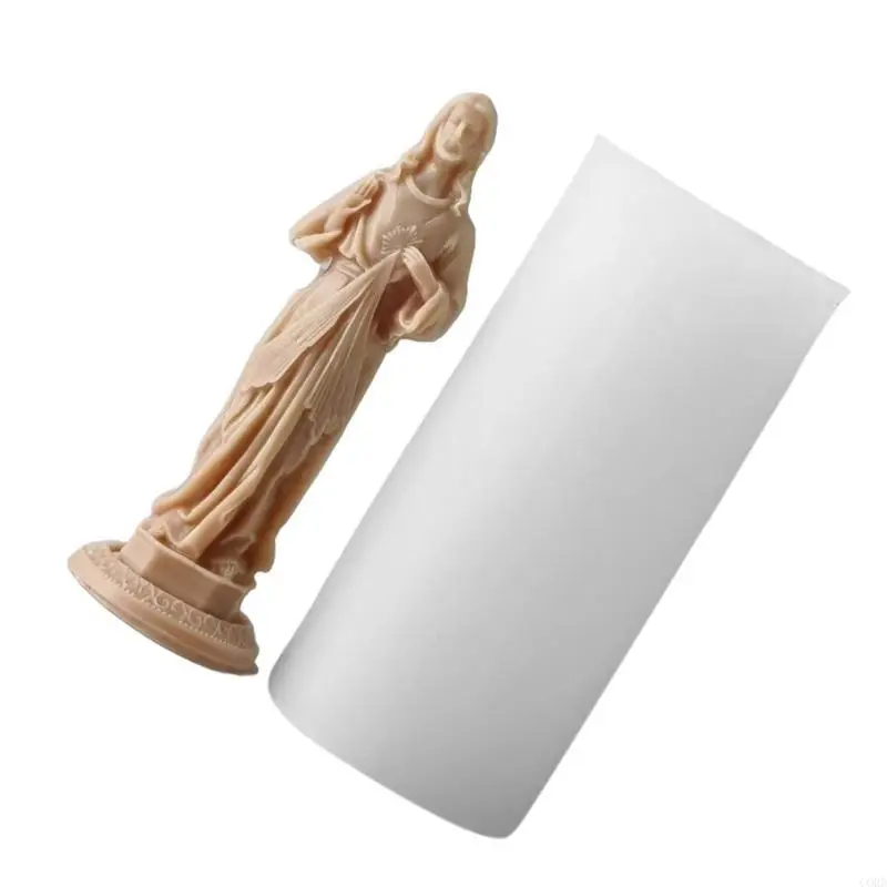 

CORD Multipurpose Adorable Virgins Marys Sturdy Silicone Mould Portable for Resin Craft and Gypsum Figurines Home Decoration