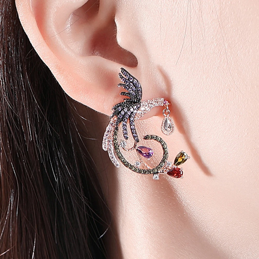 Vintage Indian Jhumka Jhumki Ethnic Women Gypsy Zircon Beads Bridal Drop Dangle Earrings Bollywood Jewelry Wedding Party Gifts