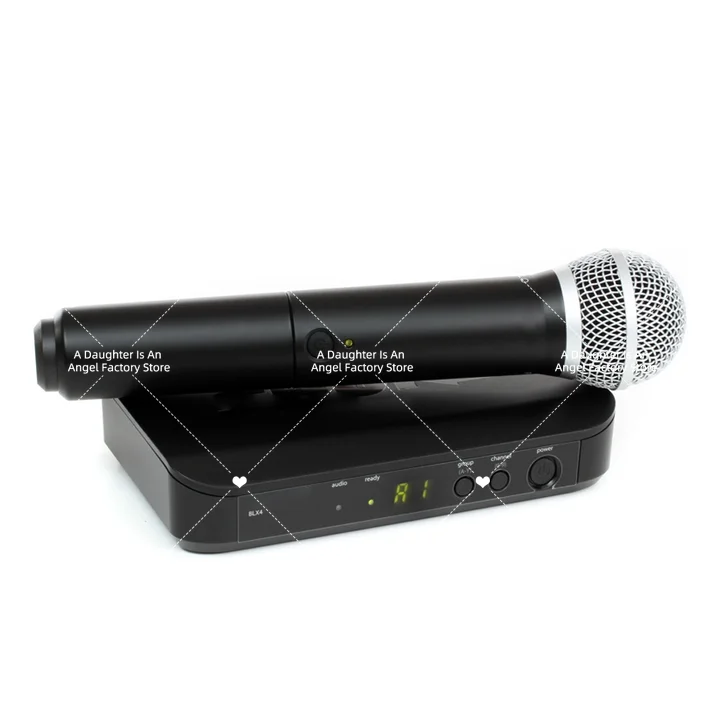 Professional 2-channel UHF handheld microphone BLX24 BLX4 BETA58A with XLR connector for church karaoke singing
