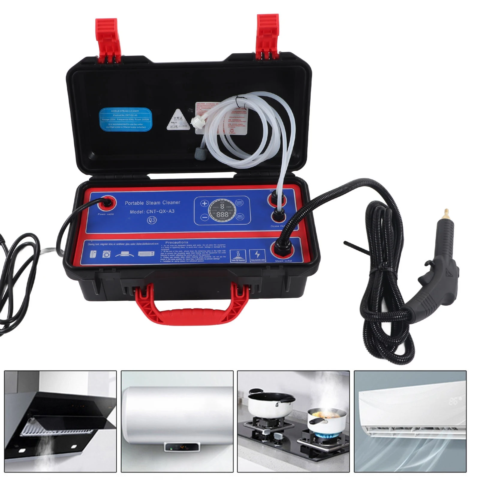 Commerical Steam Car Cleaner High Pressure Steam Cleaner Handheld Commerical High Temperature Cleaning Machine for Car Kitchen