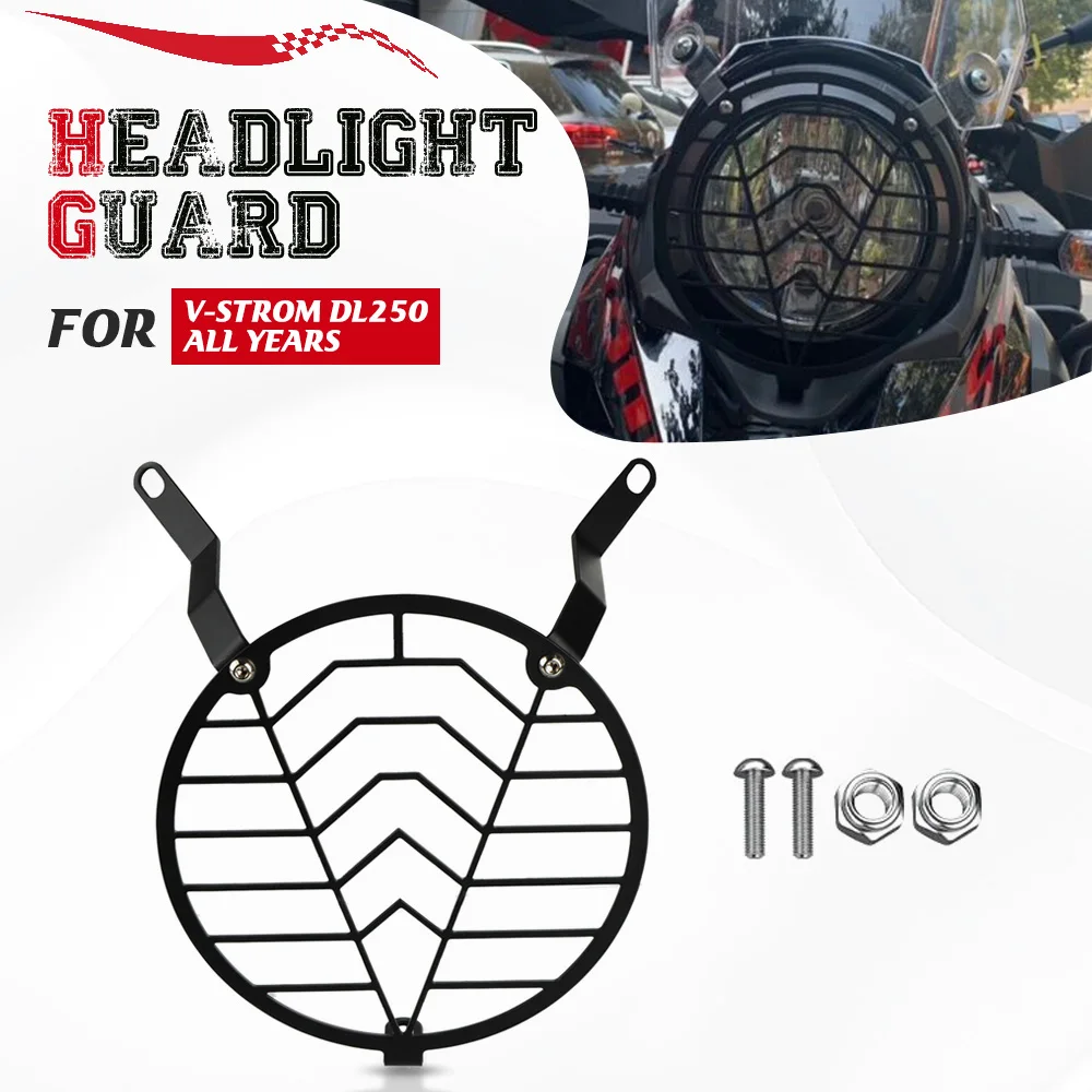 

V-Strom DL250 Motorcycle Front Headlight Protector Cover Grill Head Light Guard For SUZUKI DL250 VStrom DL 250 ALL YEARS
