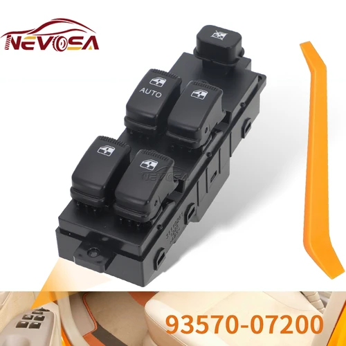 9357007200 para Kia Picanto SA 2004-2007 Morning Hyundai H100-4F Porter2 botón de Control del interruptor de la ventana eléctrica principal 93570-07200