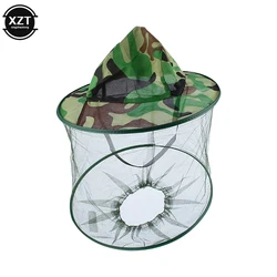 Mosquito Head Face Protector Net Hat Insect Bugs Bee Proof Mesh Hat Beekeeping Hat Outdoor Fishing Sun Cap Face Protector