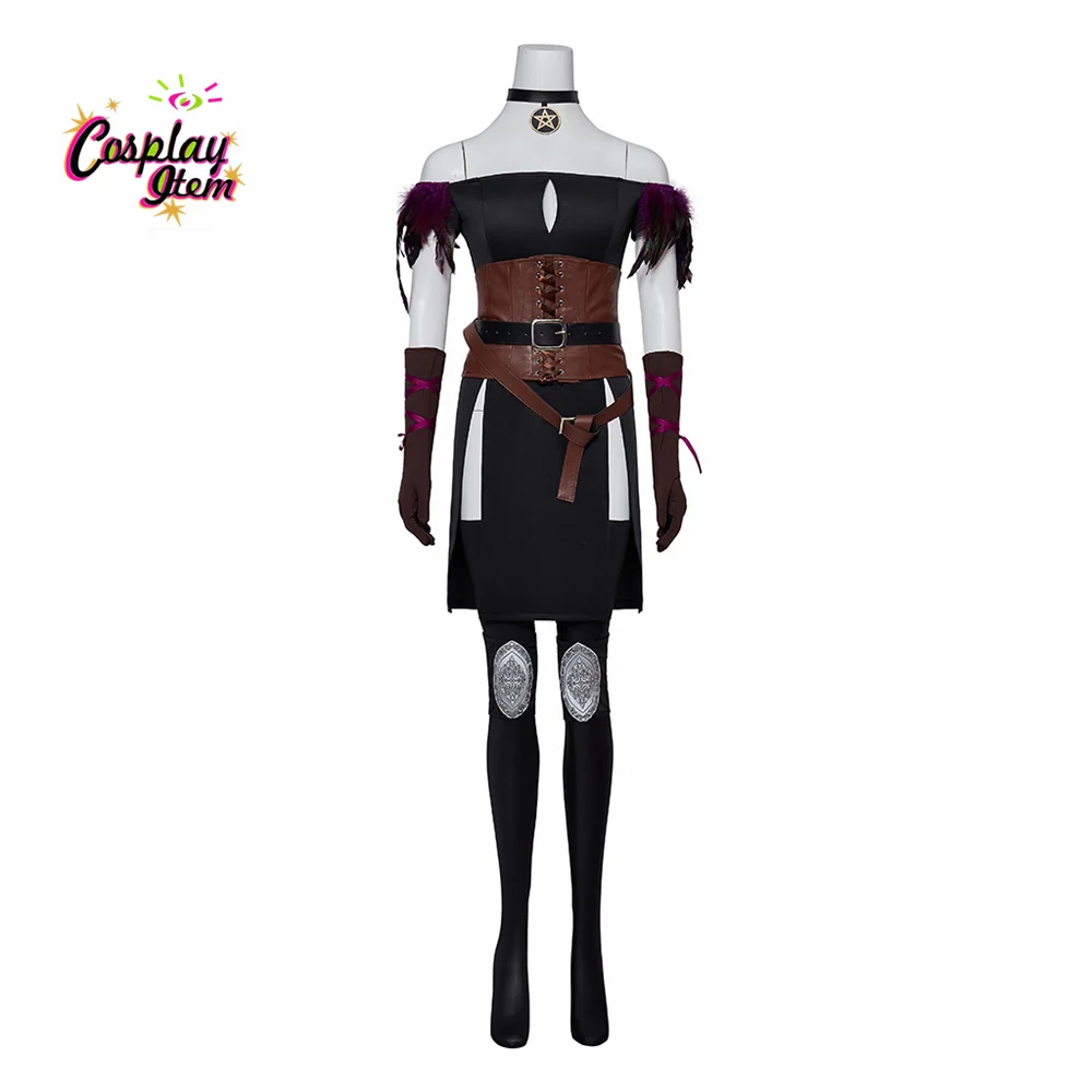 

Newest Halloween Carnival Yennefer Cosplay Costume Fancy Superheroine Yennefer Sexy Women Dress For Ladies Role Play