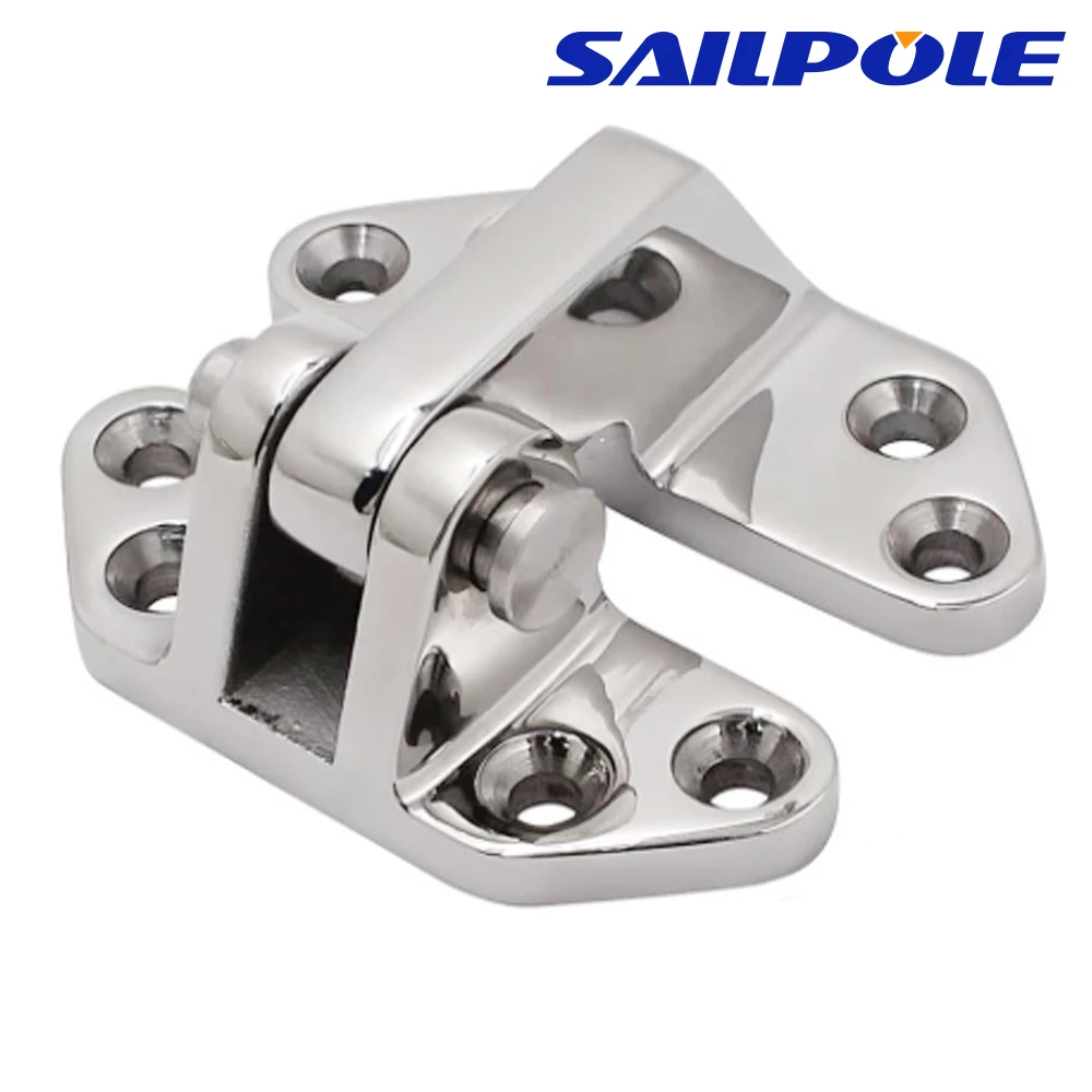 66x71 72x93mm Boat Hinge 316 Stainless Steel Shaped Strap Furniture Door Window Cabinet Hinge Yacht Accessory