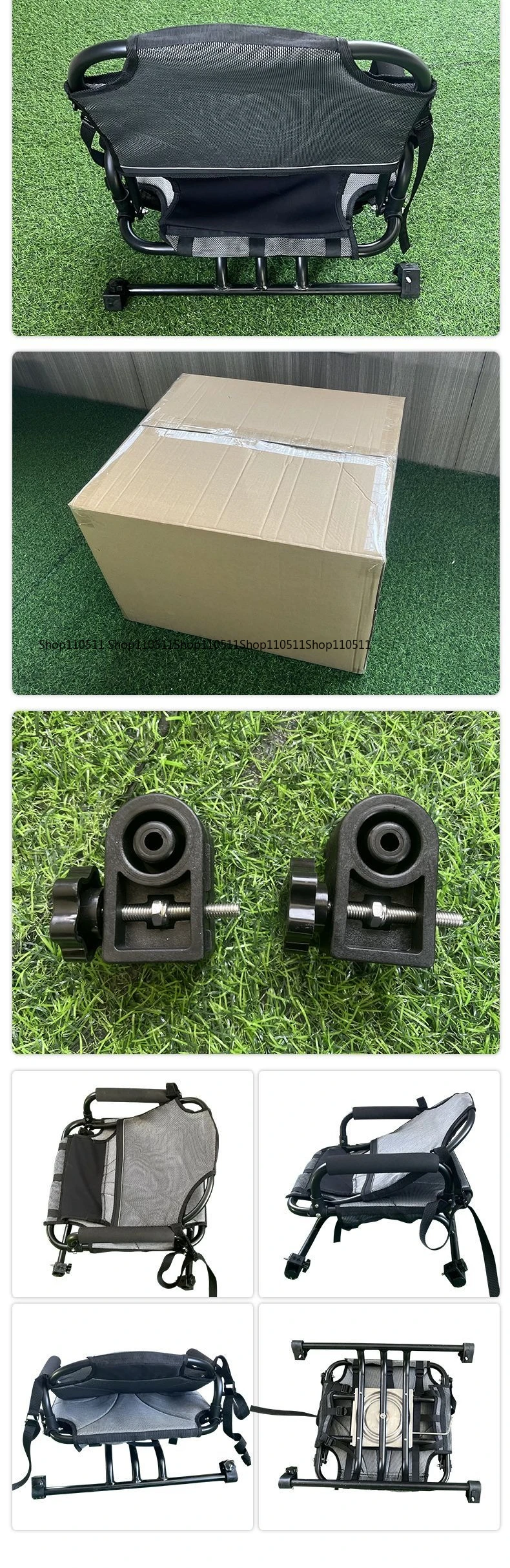 Beach chair kayak backrest 360 degrees rotatable SUP paddle board kayak assault boat aluminum seat