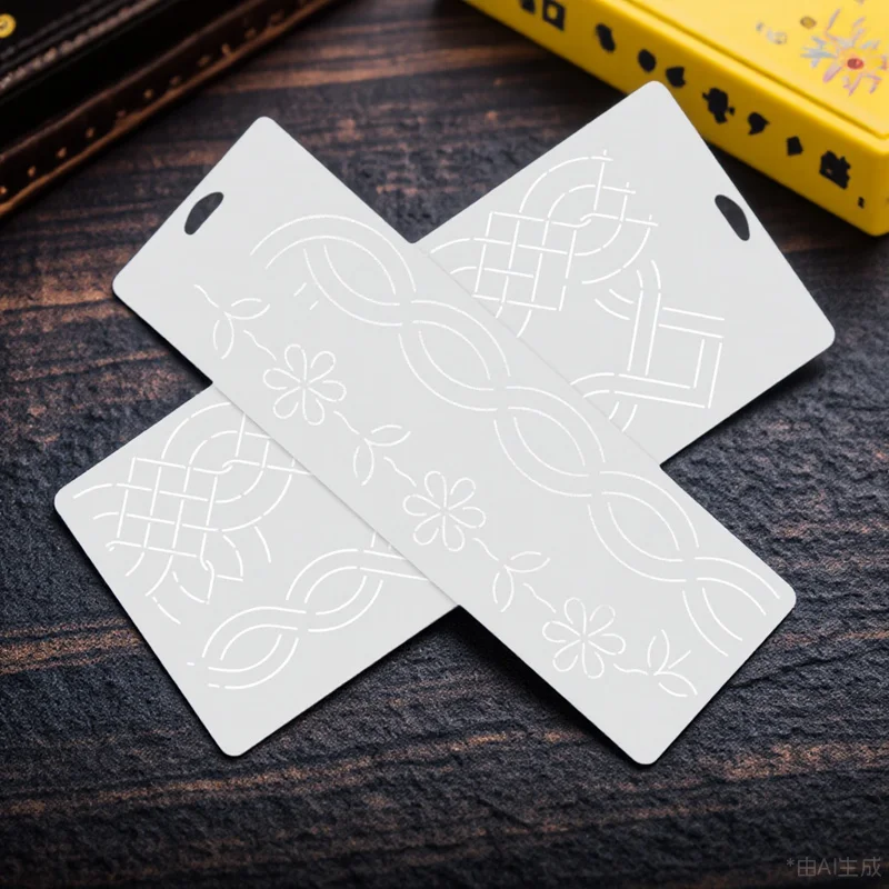 

2Pcs DIY Quilting Templates Reusable Plastic Sewing Patchwork Craft Supply for Beginners and Tailors Creative Fabric Projects