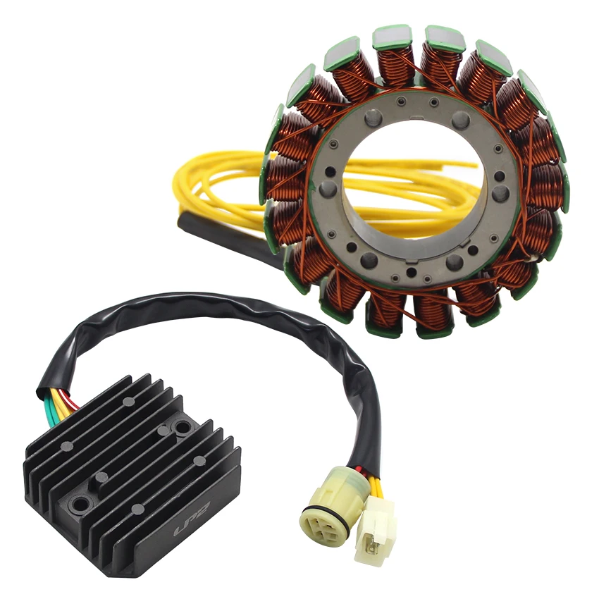 รถจักรยานยนต์จุดระเบิด Stator Coil + แรงดันไฟฟ้า Rectifier Regulator สำหรับ Honda XRV750 XRV 750 Africa Twin 1993 1994 1995 1996 1997-2003