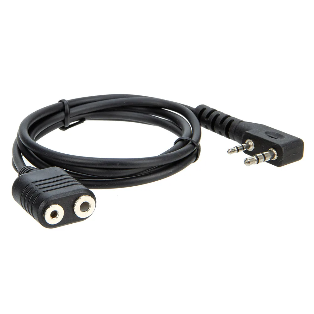 1m Speaker Mic Extension Cord 2-Pin K Type Extender Cord Wire Replacement Ham Radio Accessory for Kenwood for Baofeng -5R 888S