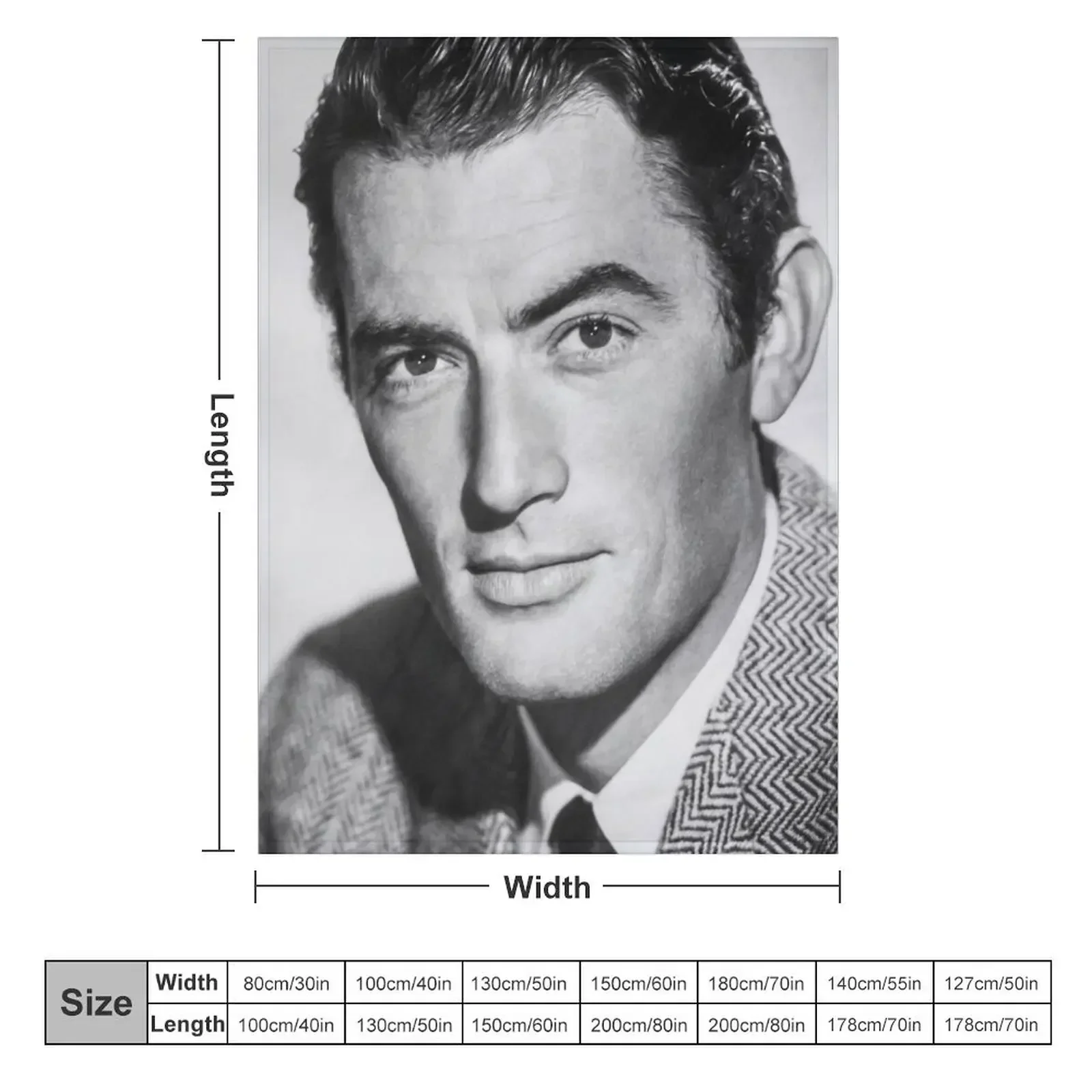 Gregory Peck Throw Blanket valentine gift ideas Hair Blankets