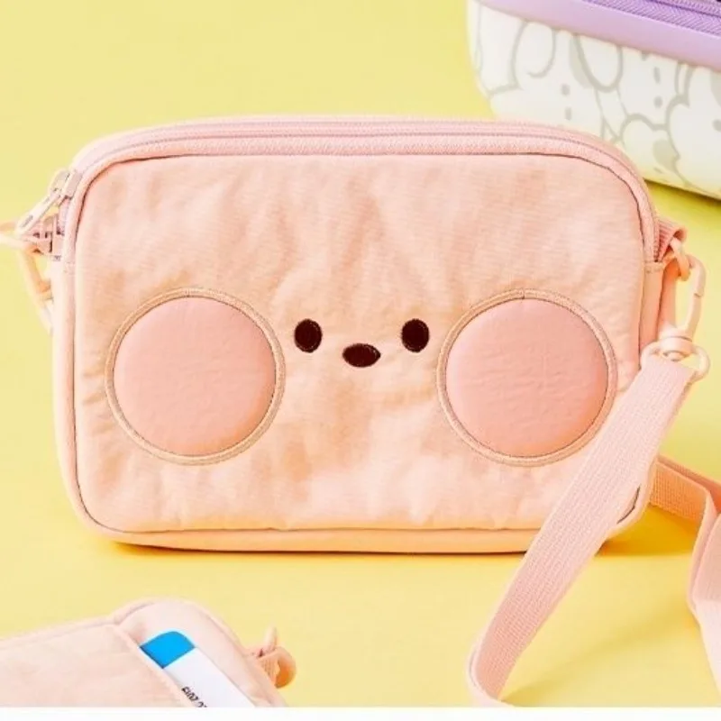 Kawaii BT21 Mini Series Travel Bag Cartoon Tata Cooky Shooky Chimmy Cute Single Shoulder Diagonal Storage Bag Girl Gift