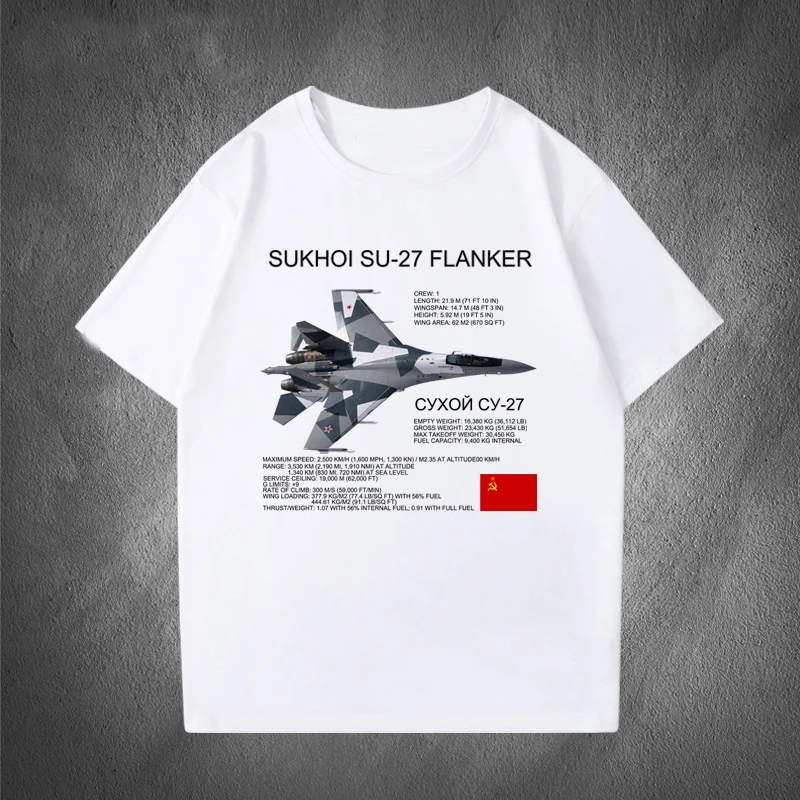 Soviet Russian Sukhoi Su 27 Flanker Fighter Premium Casual T-Shirt. Summer Cotton Short Sleeve O-Neck Mens T Shirt New S-3XL