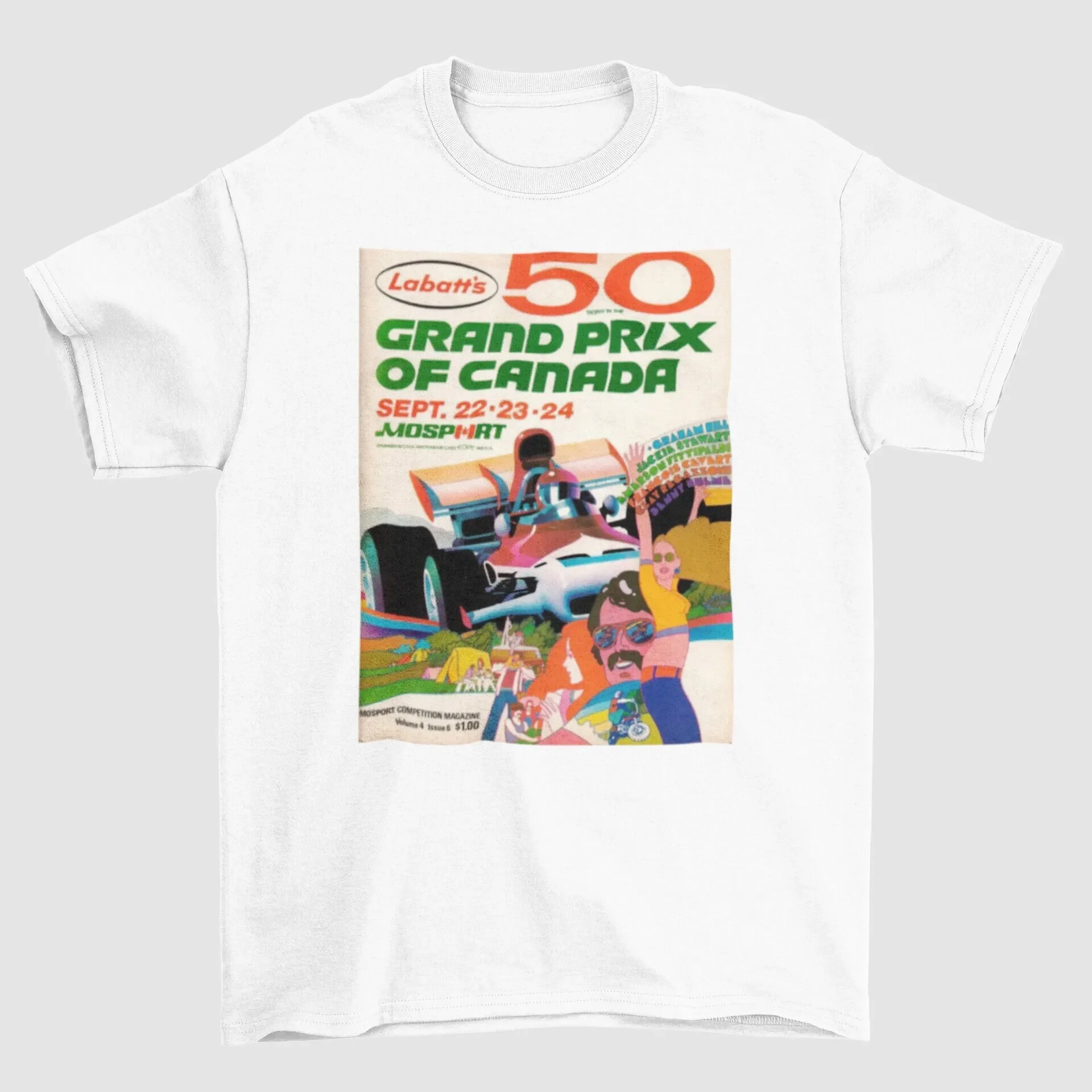Vintage Canada Grand Prix T Shirt Car Race Automobile Racing Sweater Canadian Gp Motosport Lover Poster